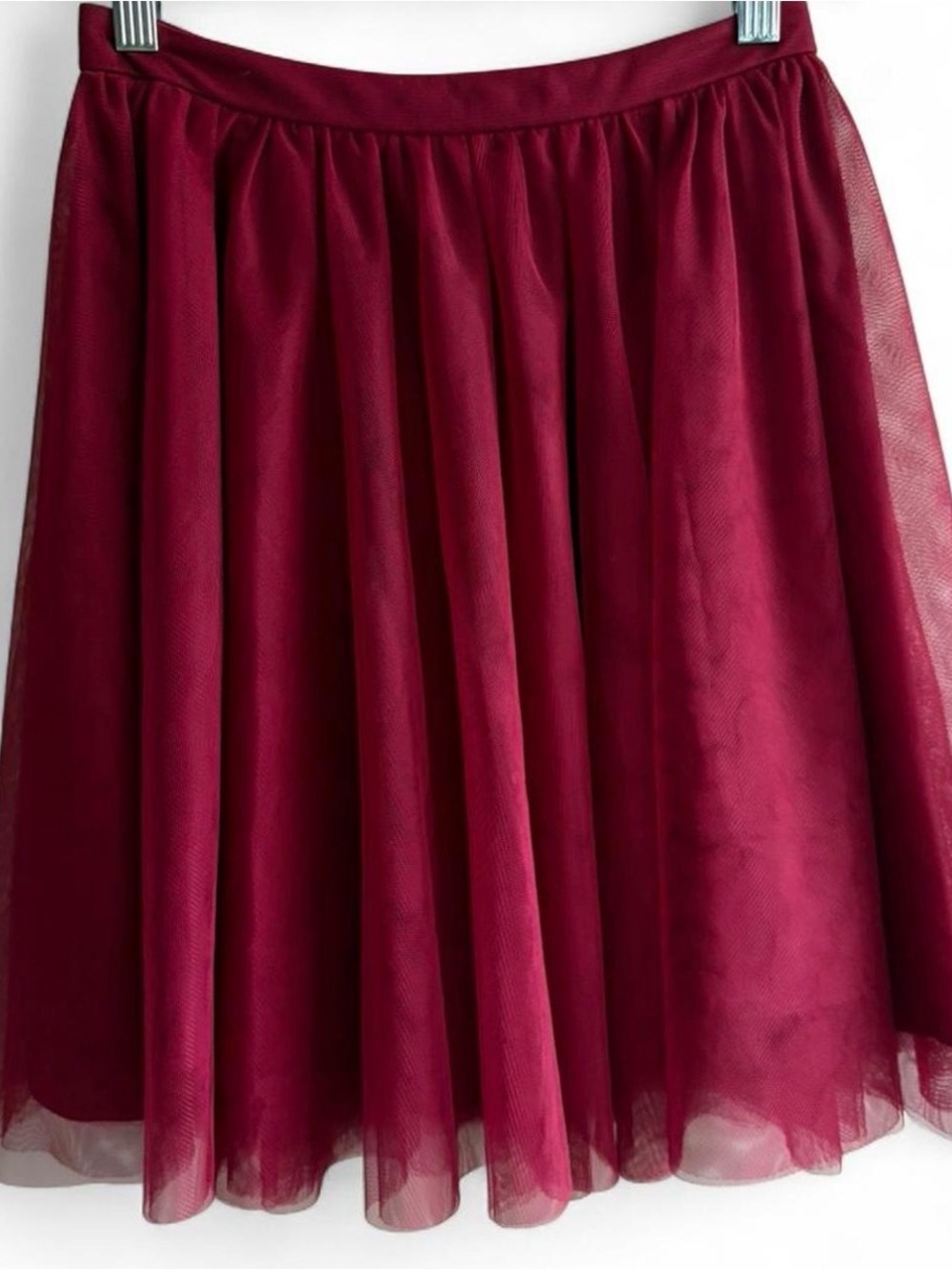 Stacy Sklar Wine Red Circle Skirt